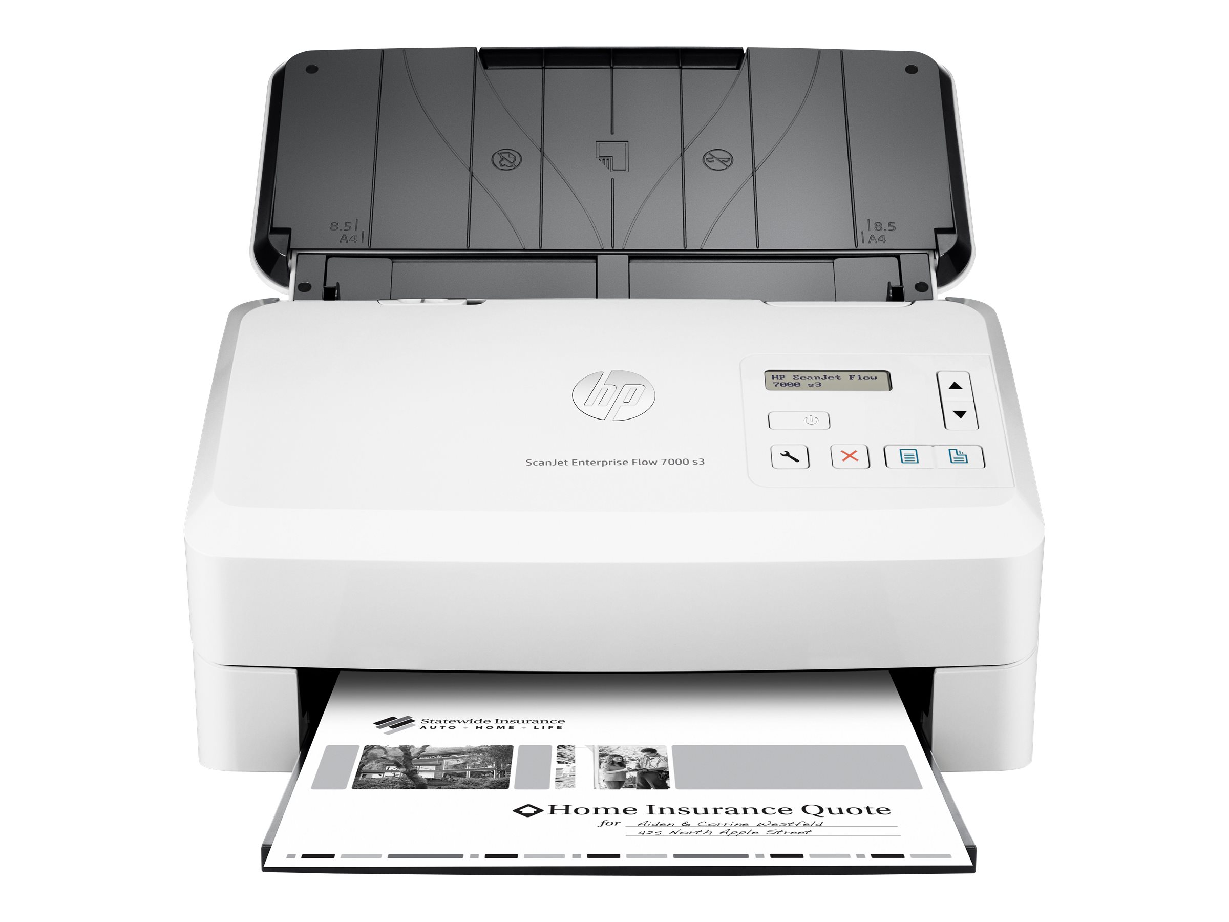 HP ScanJet Enterprise Flow 7000 s3 Sheet-feed Scanner - Dokumentenscanner - Duplex - 216 x 3100 mm - 600 dpi x 600 dpi - bis zu 75 Seiten/Min. (einfarbig)