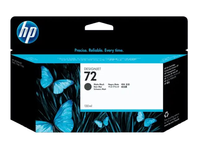 HP 72B high capacity matte black original DesignJet ink Product shot Front 79950