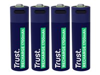 Trust AA type Batterier til generelt brug (genopladelige) 1700mAh