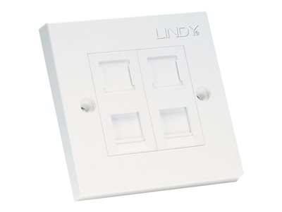 LINDY - Flush mount outlet - CAT 6 - UTP - RJ-45 X 2