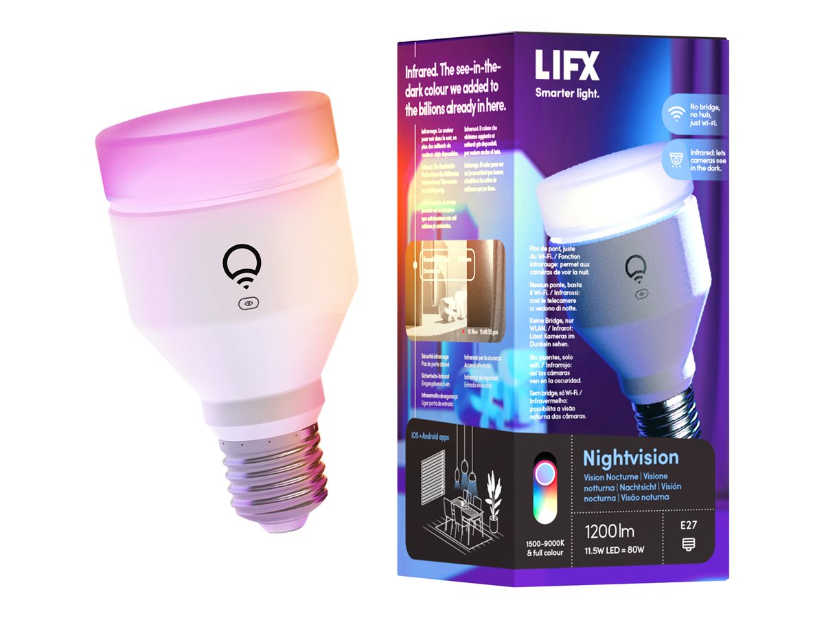 LIFX Nightvision 1200lm A60 E27 Edison