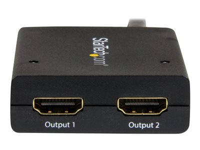 Product  StarTech.com HDMI Cable Splitter - 2 Port - 4K 30Hz - Powered - HDMI  Audio / Video Splitter - 1 in 2 Out - HDMI 1.4 - video/audio splitter - 2  ports