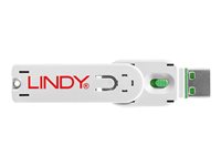 Clé USB et 4 bloqueurs de ports USB, Vert
