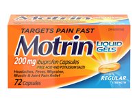 Motrin Regular Strength Liquid Gels - 72's