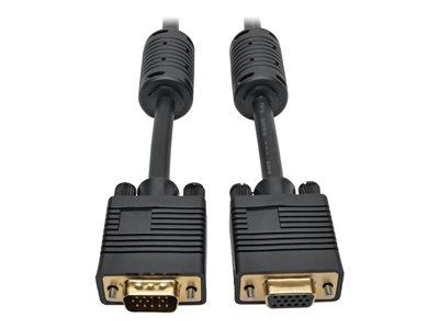 Eaton Tripp Lite Series VGA Monitor Extension Cable Coax High Resolution M/F 1080p 3ft 3'
