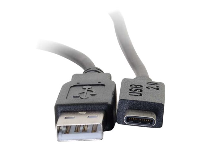 C2G 1m USB 2.0 USB Type C to USB A Cable M/M - USB C Cable Black - USB kabel typ C - USB do 24 pin USB-C - 1 m – foto 6