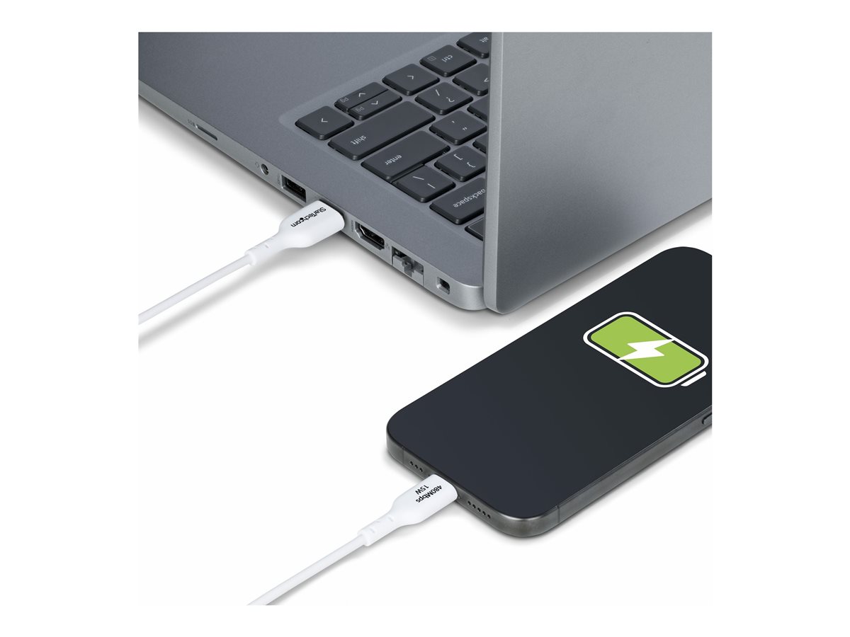 StarTech.com 2m (6.6ft) White USB-A to USB-C Charging Cable/Cord, M/M - USB kabel typ C - USB do USB-C - 2 m – foto 8