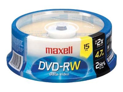 Maxell - DVD-RW x 15 - 4.7 GB - storage media