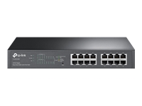 TP-Link TL-SG1016PE - Switch - smart - 8 x 10/100/1000 (PoE+) + 8 x 10/100/1000 - desktop, rack-mountable - PoE+ (110 W)
