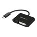 StarTech.com USB C to DVI Adapter with Power Delivery, 1080p USB Type-C to DVI-D Single Link Video Display Converter with Charging, 60W PD Pass-Through, Thunderbolt 3 Compatible, Black