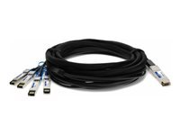AddOn - Câble d'attache directe 40GBase - Conformité TAA - QSFP+ (M) pour SFP+ (M) 