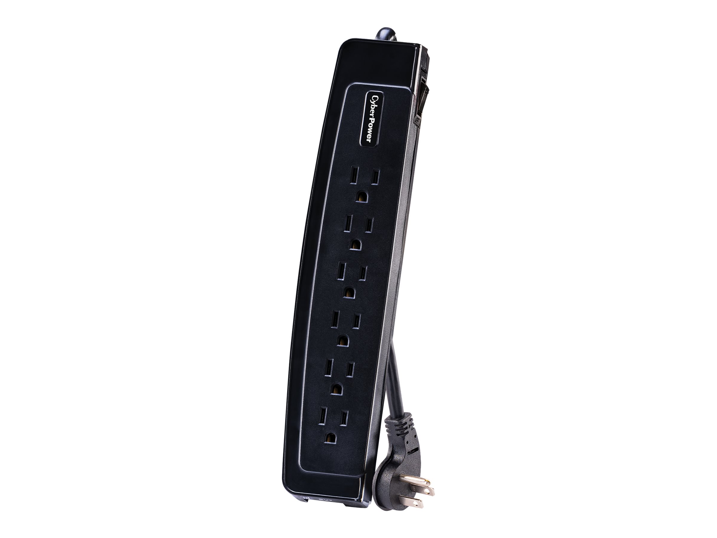 CSP604T PRO SURGE PROTECTOR6OUT RIGHT ANGLE NEMA $75K 4FT CORD