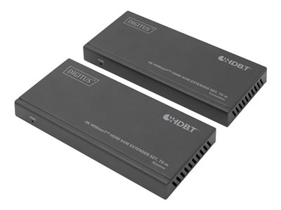 DIGITUS 4K HDBaseT 1x4 HDMI KVM Extender Set, 70m