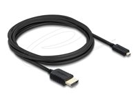 Delock HDMI-kabel 3m Sort