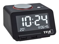 TFA Homtime Alarmur Sort Indendørs LCD