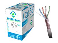 ALANTEC CAT 5e Kabel med folie og kobberfletning (FTP) 305m Bulkkabel Lysegrå