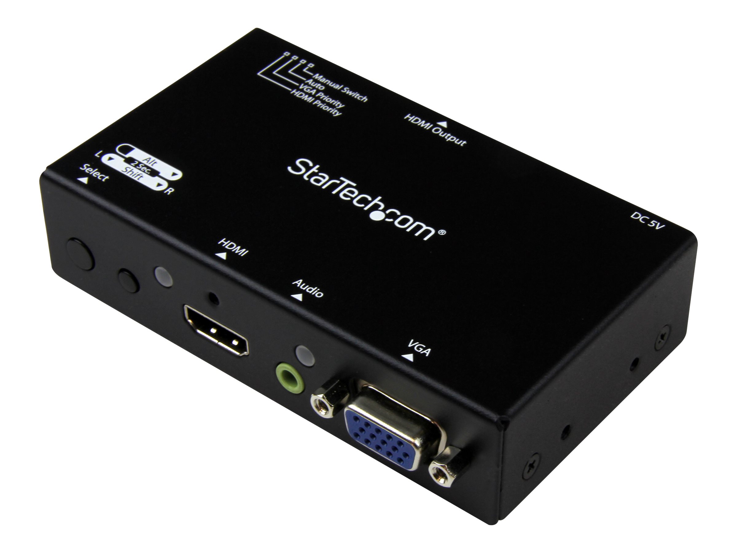 StarTech.com 2x1 VGA + HDMI to HDMI Switch / Selector Box