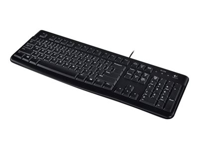 LOGI K120 Corded Keyboard black FRA