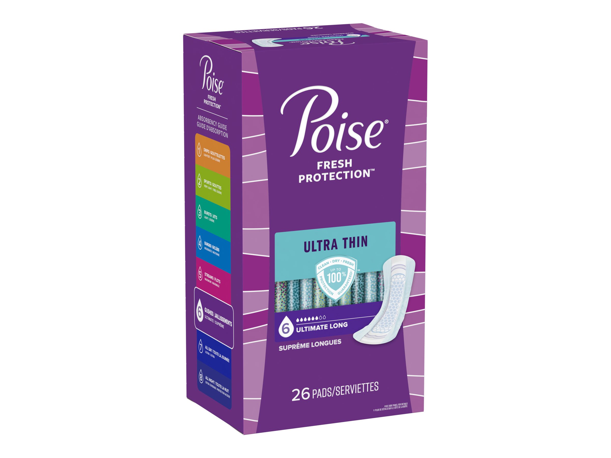 Save on Poise Incontinence Pads Ultimate Absorbency Long Length Order  Online Delivery