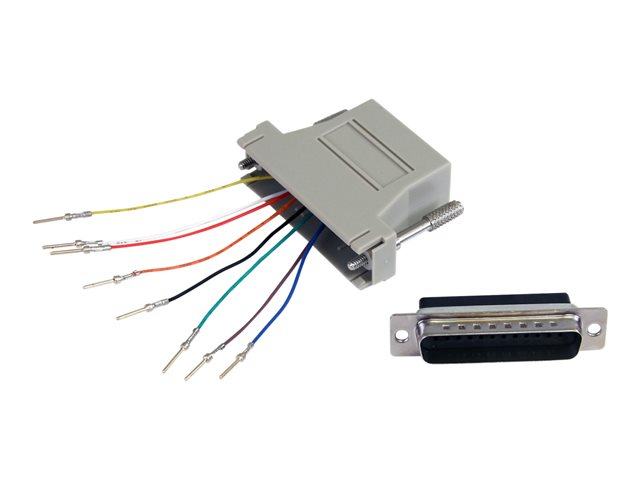 Image of StarTech.com DB25 to RJ45 Modular Adapter - M/F - Serial adapter - DB-25 (M) to RJ-45 (F) - GC258MF - serial adapter - DB-25 to RJ-45