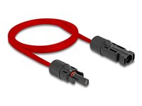 DeLOCK DL4 (male) - DL4 (female) Rød 1m Solkabel