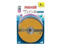 Maxell DVD-R Colour - 5 x DVD-R
