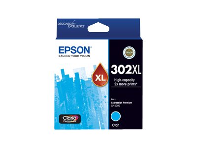 Epson 302XL high capacity cyan original ink Package view Front 80400
