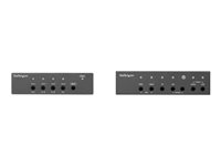 Startech Multi-Input HDBaseT Extender Kit - Built-In Switch and Video Scaler - DisplayPort HDMI and VGA Over CAT6 or CAT5e (ST121HDBTSC) - video/audio/infrared/network extender - HDMI, DisplayPort, HDBaseT, VGA - TAA Compliant