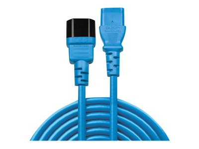 LINDY IEC-Netzverlängerung C14 - C13 blau 0.5m - 30470