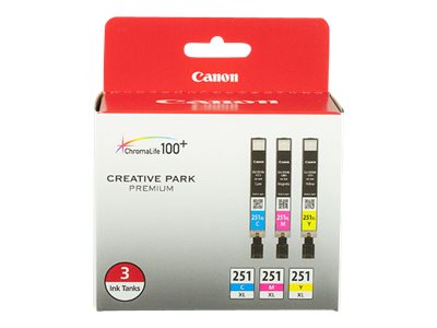 Canon CLI-251 XL 3 Color Pack