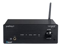 Tangent PreAmp II Audio digital til analog konverter For-forstærker Phono preamplifier Bluetooth-audiomodtager Sort