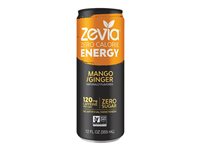 Zevia Energy Drink - Mango Ginger - 355ml