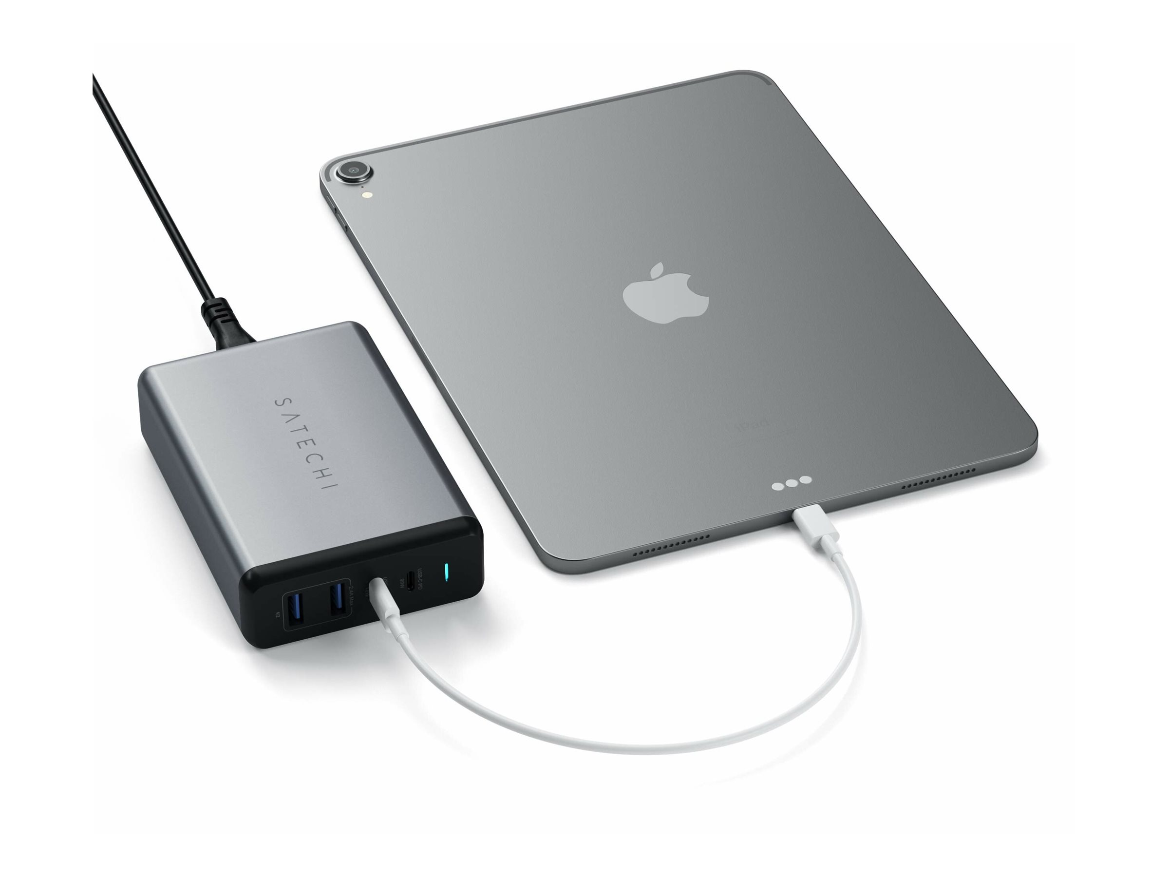 Satechi 108W Pro USB-C PD Desktop Charger power adapter 108 Product shot Left-angle 79900