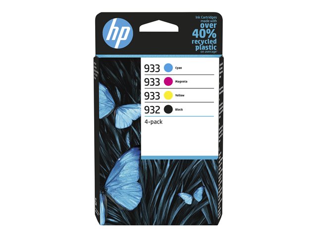 Image of HP 932/933 Combo Pack - 4-pack - black, yellow, cyan, magenta - original - ink cartridge