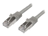 StarTech.com 1m Cat6 Patch Cable - Shielded (SFTP) - Gray CAT 6 Kabel med afskærmning med folie og kobberfletning (SFTP 1m Patchkabel Grå