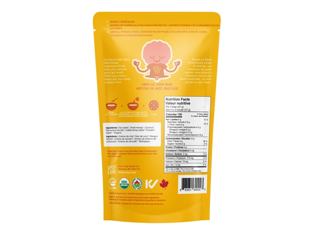 Holy Crap Cereal - Mango Coconut - 225g