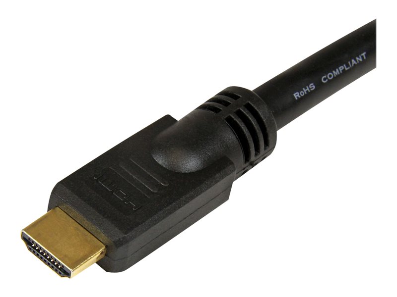 StarTech.com Câble HDMI haute vitesse Ultra HD 4k x 2k de 15m - Cordon HDMI  vers HDMI - Mâle / Mâle - Noir - Plaques or (HDMM15M)