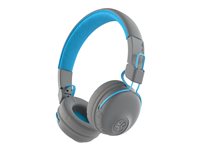 JLab Audio Studio Headphones with mic on-ear Bluetooth wireless blue