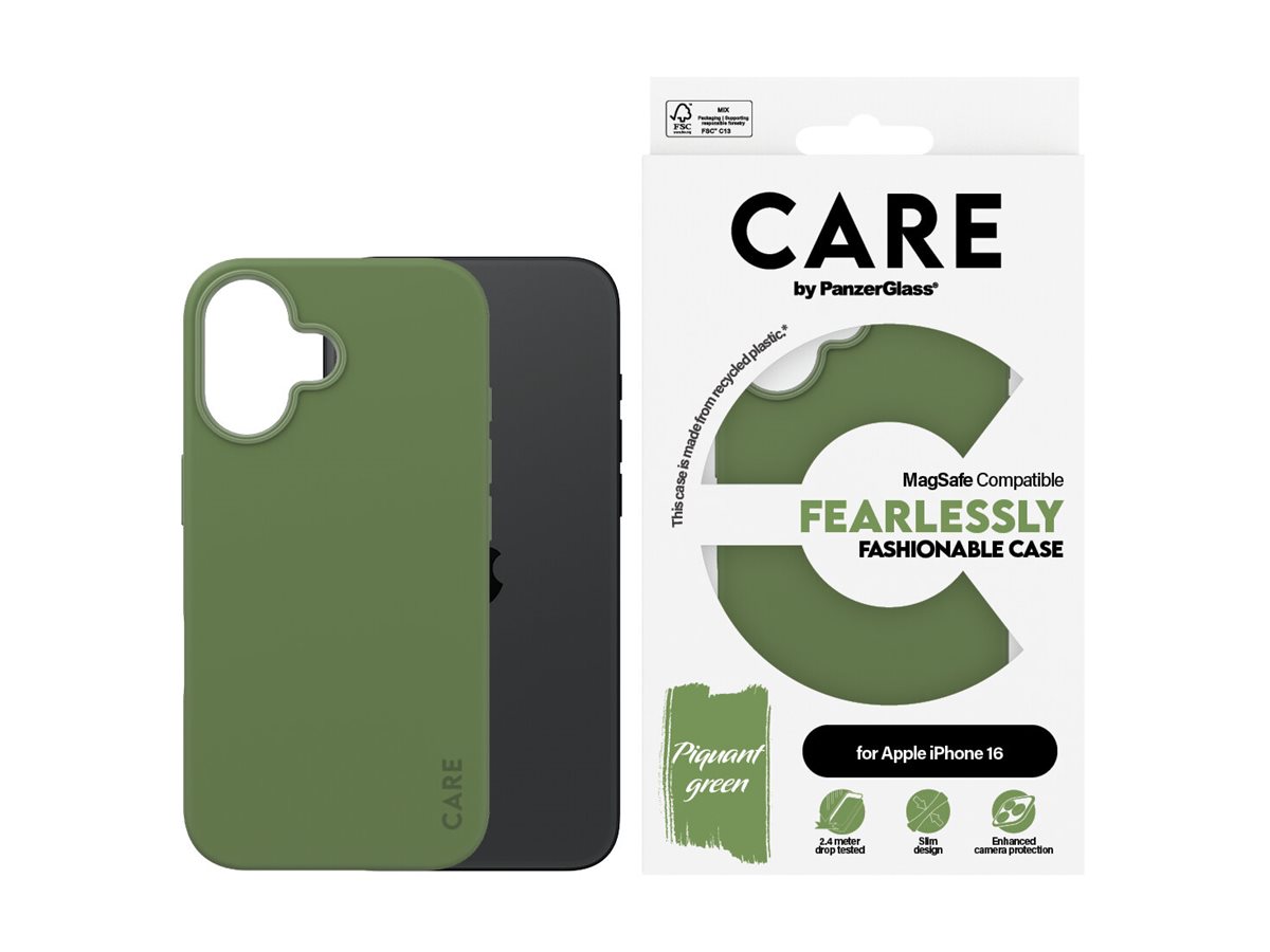 PanzerGlass CARE Apple iPhone 16 MagSafe Fearlessly zelený – foto 2