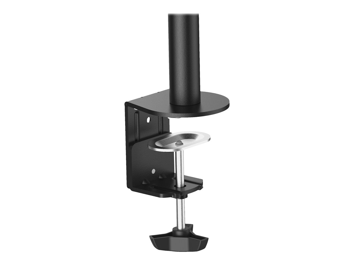 StarTech.com Desk Mount Monitor Arm for up to 34" VESA Compatible Displays, Articulating Pole Mount with Single Monitor Arm, Ergonomic Height Adjustable, Desk Clamp or Grommet, Black - Small Footprint Design (ARMPIVOTB) nastavitelné rameno - pro Displej LCD – foto 4