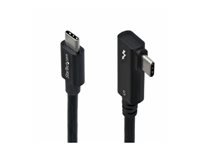 StarTech - Câble Thunderbolt - Thunderbolt 5 (M) pour Thunderbolt 5 (M) angle droit - USB4 / Thunderbolt 3 / Thunderbolt 4 / Thunderbolt 5 / DisplayPort 2.1 