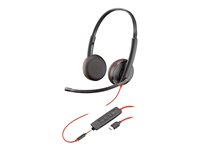 Poly - Plantronics Blackwire C3225 Kabling Headset Sort
