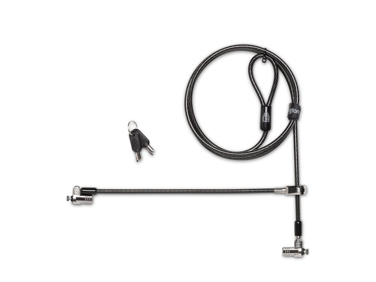 Kensington MicroSaver 2.0 Keyed Twin Laptop Lock - Master Keyed - bezpečnostní kabelový zámek - kompatibilní s TAA – foto 3