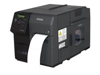 Epson ColorWorks TM-C7500G - Label printer - colour - ink-jet - 112 mm (width) - 600 x 1200 dpi - up to 300 mm/sec - USB 2.0, Gigabit LAN - cutter