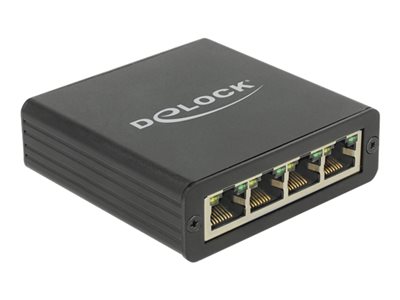 DELOCK Adapter USB3.0 Typ B -> 4x Gigabit LAN RJ45 Bu/Bu Adapter