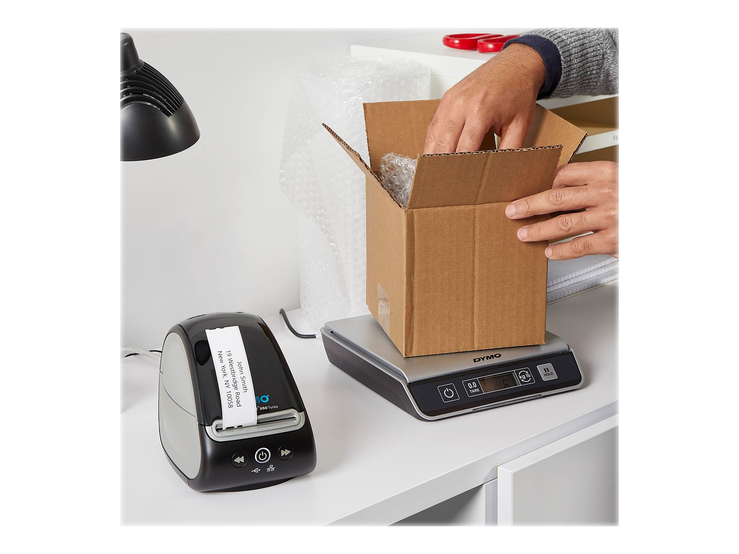 DYMO LabelWriter 550 Turbo label printer B/W direct Usage / lifestyle Right-angle 72800