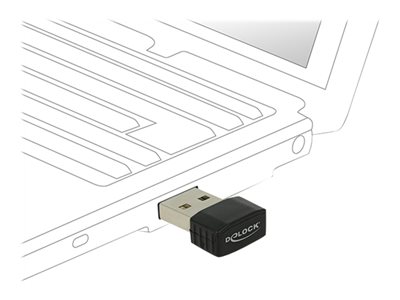 DELOCK WL-Antenne USB2.0 2dBi Nano Dongle 2,4+5 GHz - 12461