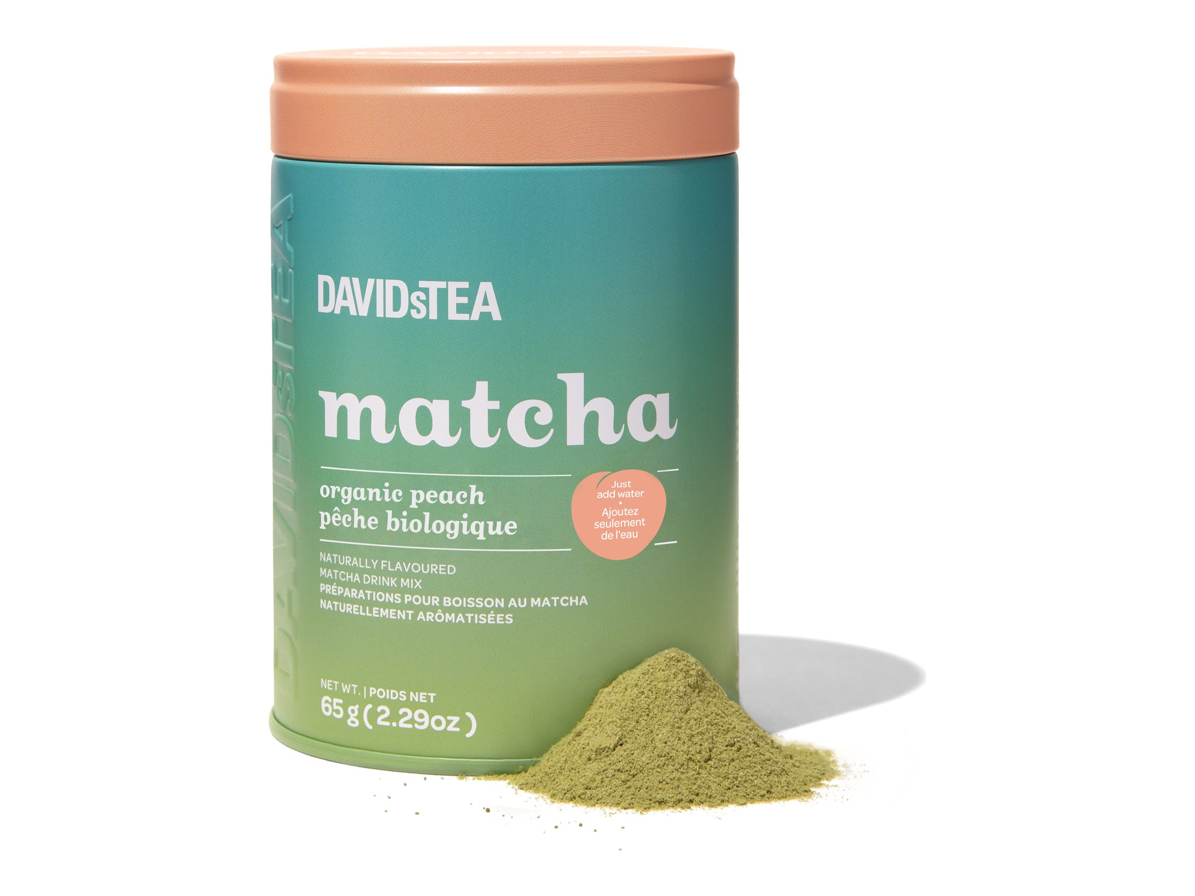 DAVIDsTEA Matcha Powder - Organic Peach - 65g