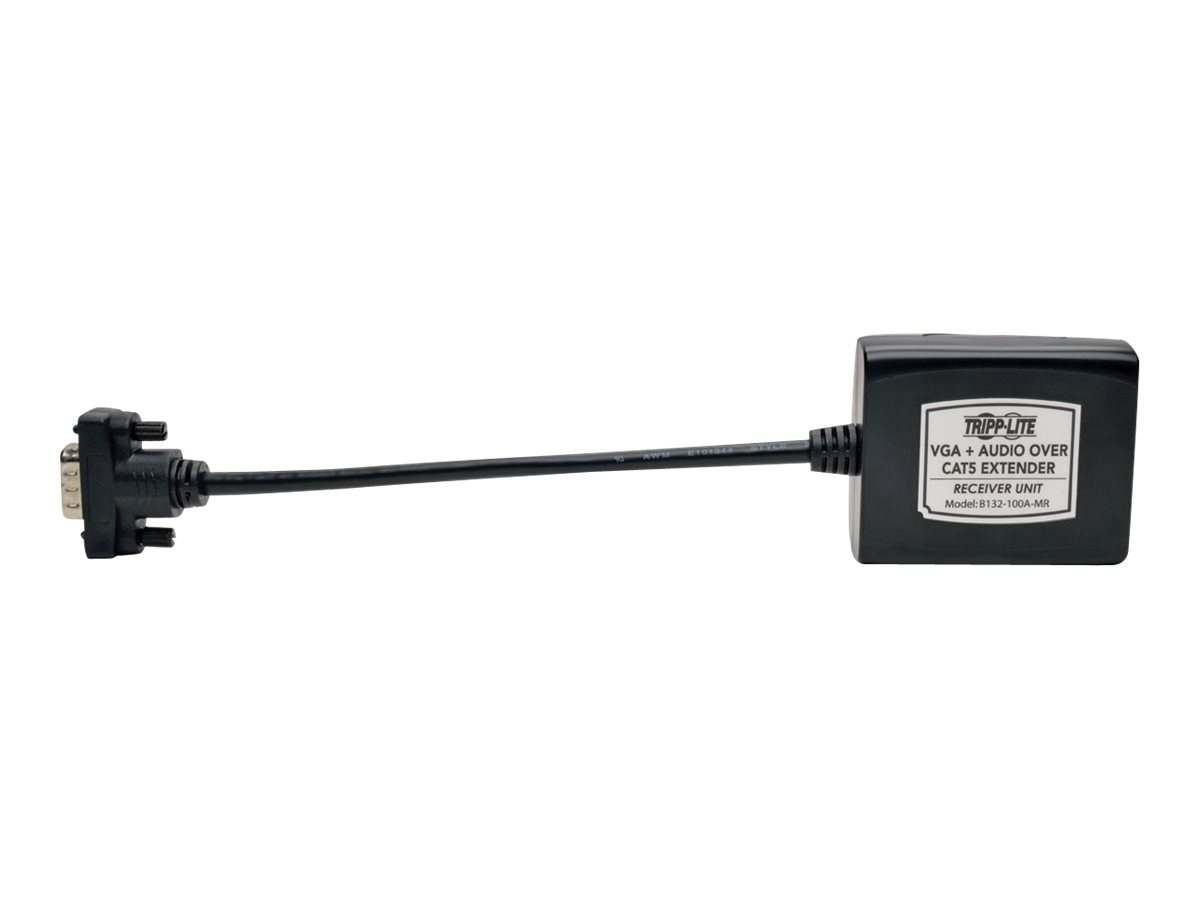 Tripp Lite VGA & Audio over Cat5/Cat6 Video Extender Receiver EDID USB 750' Range