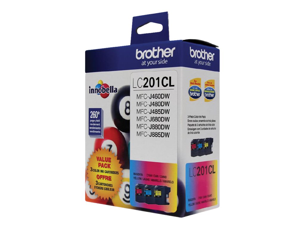 Brother LC201CL - 3-pack